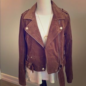BLANKNYC Suede Moto Jacket